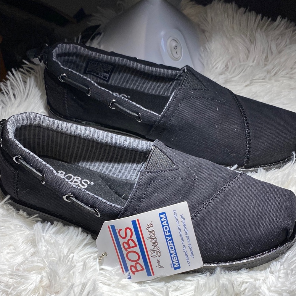 Skechers BOBS Men's Gray Slip-On Loafers